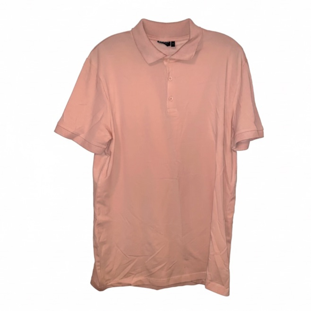 ASOS Lot of 2 Design 2XL Pale Pink and Pale Tan Polo Shirts.